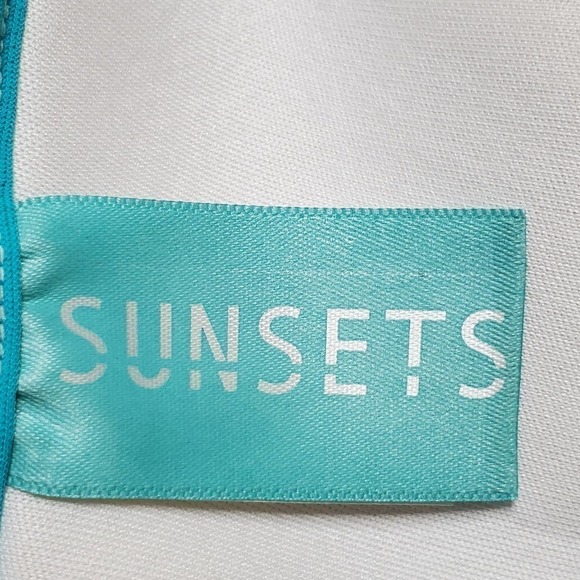 Sunsets Separates Shirred Bandeau Bikini Top Sz L - Picture 3 of 7